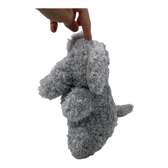 Stephan Baby Elephant Lovey Yellow Tummy attached Stomach Blanket Gray Plush - Picture 8 of 12